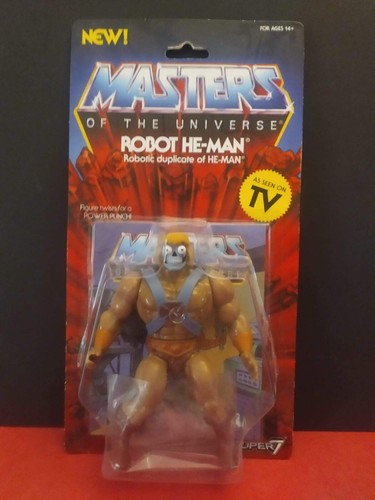 Action figure robot - robot, he-man